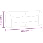 vidaXL Cabecero de cama acolchado cuero sintético blanco 120 cm vidaXL Cabecero de cama acolchado cuero sintético blanco 120 cm