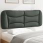 vidaXL Cabecero de cama acolchado tela gris oscuro 120 cm vidaXL Cabecero de cama acolchado tela gris oscuro 120 cm