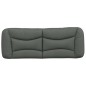 vidaXL Cabecero de cama acolchado tela gris oscuro 120 cm vidaXL Cabecero de cama acolchado tela gris oscuro 120 cm
