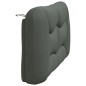 vidaXL Cabecero de cama acolchado tela gris oscuro 120 cm vidaXL Cabecero de cama acolchado tela gris oscuro 120 cm