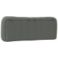 vidaXL Cabecero de cama acolchado tela gris oscuro 120 cm vidaXL Cabecero de cama acolchado tela gris oscuro 120 cm