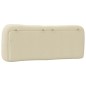 vidaXL Cabecero de cama acolchado tela crema 140 cm vidaXL Cabecero de cama acolchado tela crema 140 cm