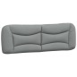 vidaXL Cabecero de cama acolchado tela gris claro 160 cm vidaXL Cabecero de cama acolchado tela gris claro 160 cm