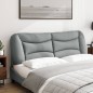 vidaXL Cabecero de cama acolchado tela gris claro 160 cm vidaXL Cabecero de cama acolchado tela gris claro 160 cm