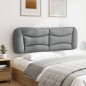 vidaXL Cabecero de cama acolchado tela gris claro 160 cm vidaXL Cabecero de cama acolchado tela gris claro 160 cm