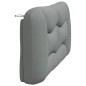 vidaXL Cabecero de cama acolchado tela gris claro 160 cm vidaXL Cabecero de cama acolchado tela gris claro 160 cm