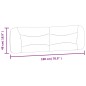 vidaXL Cabecero de cama acolchado tela crema 180 cm