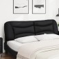 vidaXL Cabecero de cama acolchado cuero sintético negro 180 cm vidaXL Cabecero de cama acolchado cuero sintético negro 180 cm