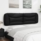 vidaXL Cabecero de cama acolchado cuero sintético negro 180 cm vidaXL Cabecero de cama acolchado cuero sintético negro 180 cm