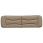 vidaXL Cabecero de cama acolchado cuero sintético capuchino 180 cm