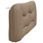 vidaXL Cabecero de cama acolchado cuero sintético capuchino 180 cm