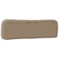 vidaXL Cabecero de cama acolchado cuero sintético capuchino 180 cm