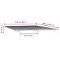 vidaXL Estructura de cama madera maciza de pino blanco 150x200 cm
