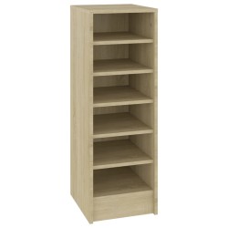vidaXL Mueble zapatero madera contrachapada roble Sonoma 31,5x35x90 cm