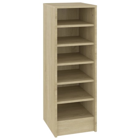 vidaXL Mueble zapatero madera contrachapada roble Sonoma 31,5x35x90 cm