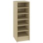 vidaXL Mueble zapatero madera contrachapada roble Sonoma 31,5x35x90 cm vidaXL Mueble zapatero madera contrachapada roble Sonoma 31,5x35x90 cm