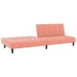 vidaXL Sofá cama de 2 plazas terciopelo rosa vidaXL Sofá cama de 2 plazas terciopelo rosa