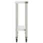 vidaXL Mesa de trabajo de cocina con ruedas acero inox 82,5x30x85 cm vidaXL Mesa de trabajo de cocina con ruedas acero inox 82,5x30x85 cm