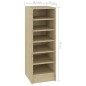 vidaXL Mueble zapatero madera contrachapada roble Sonoma 31,5x35x90 cm vidaXL Mueble zapatero madera contrachapada roble Sonoma 31,5x35x90 cm