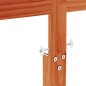 vidaXL Cabecero de cama madera maciza de pino marrón cera 150 cm