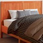 vidaXL Cabecero de cama madera maciza de pino marrón cera 135 cm vidaXL Cabecero de cama madera maciza de pino marrón cera 135 cm