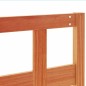 vidaXL Cabecero de cama madera maciza de pino marrón cera 135 cm vidaXL Cabecero de cama madera maciza de pino marrón cera 135 cm