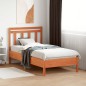 vidaXL Cabecero de cama madera maciza de pino marrón cera 100 cm vidaXL Cabecero de cama madera maciza de pino marrón cera 100 cm
