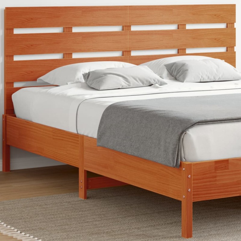 vidaXL Cabecero de cama madera maciza de pino marrón cera 180 cm vidaXL Cabecero de cama madera maciza de pino marrón cera 180 cm