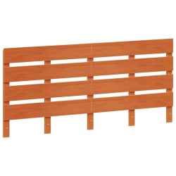 vidaXL Cabecero de cama madera maciza de pino marrón cera 180 cm