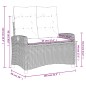 vidaXL Sillón reclinable de jardín con cojines ratán sintético beige