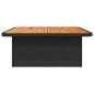 vidaXL Mesa de jardín madera de acacia y ratán PE negro 110x110x71 cm vidaXL Mesa de jardín madera de acacia y ratán PE negro 110x110x71 cm