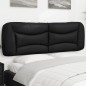vidaXL Cabecero de cama acolchado cuero sintético negro 160 cm vidaXL Cabecero de cama acolchado cuero sintético negro 160 cm