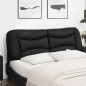 vidaXL Cabecero de cama acolchado cuero sintético negro 160 cm vidaXL Cabecero de cama acolchado cuero sintético negro 160 cm