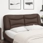 vidaXL Cabecero de cama acolchado cuero sintético marrón 160 cm vidaXL Cabecero de cama acolchado cuero sintético marrón 160 cm