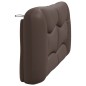 vidaXL Cabecero de cama acolchado cuero sintético marrón 160 cm vidaXL Cabecero de cama acolchado cuero sintético marrón 160 cm