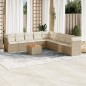 vidaXL Juego de sofás jardín con cojines beige 10 pzas ratán sintético vidaXL Juego de sofás jardín con cojines beige 10 pzas ratán sintético
