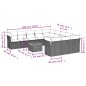 vidaXL Set de sofás de jardín 12 pzas y cojines ratán sintético marrón vidaXL Set de sofás de jardín 12 pzas y cojines ratán sintético marrón