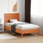 vidaXL Cabecero de cama madera maciza de pino marrón cera 90 cm vidaXL Cabecero de cama madera maciza de pino marrón cera 90 cm