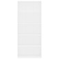 vidaXL Estantería de 5 niveles madera contrachapada blanca 80x30x189cm vidaXL Estantería de 5 niveles madera contrachapada blanca 80x30x189cm