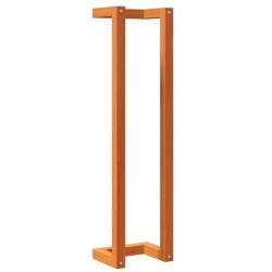 vidaXL Toallero de madera de pino maciza marrón encerado 23x18x90 cm