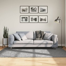 vidaXL Alfombra peluda de pelo largo moderna PAMPLONA gris 140x200 cm
