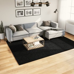 vidaXL Alfombra peluda de pelo largo moderna PAMPLONA negra 200x280 cm