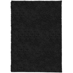 vidaXL Alfombra peluda de pelo largo moderna PAMPLONA negra 200x280 cm