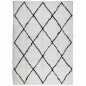 vidaXL Alfombra de pelo largo moderna crema y negro 240x340 cm vidaXL Alfombra de pelo largo moderna crema y negro 240x340 cm