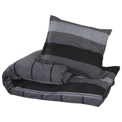vidaXL Juego de funda nórdica algodón gris oscuro 200x220 cm