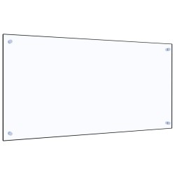 vidaXL Protector contra salpicaduras cocina vidrio templado 100x50 cm