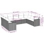 vidaXL Set de sofás de jardín 9 pzas con cojines ratán sintético beige vidaXL Set de sofás de jardín 9 pzas con cojines ratán sintético beige