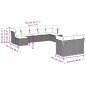 vidaXL Set de sofás de jardín 8 piezas y cojines ratán sintético negro vidaXL Set de sofás de jardín 8 piezas y cojines ratán sintético negro