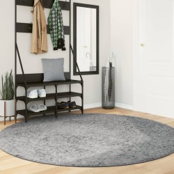 vidaXL Alfombra peluda de pelo largo moderna PAMPLONA beige Ø 200 cm