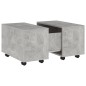 vidaXL Mesa de centro madera contrachapada gris hormigón 60x60x38 cm vidaXL Mesa de centro madera contrachapada gris hormigón 60x60x38 cm
